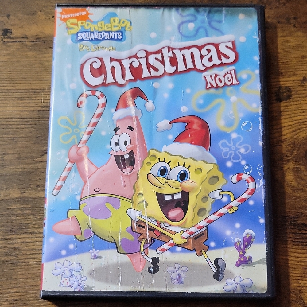 SpongeBob SquarePants Christmas Adventure DVD - Red, Yellow, Pink
